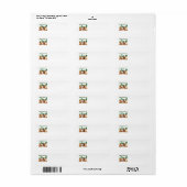 Happy St. Patrick's Day Hunde Holiday Label (Vorne)