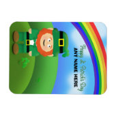 Happy St Patrick's Day Individuelle Name Leprechau Magnet (Horizontal)