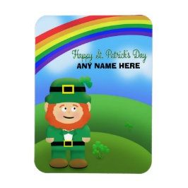 Happy St Patrick's Day Individuelle Name Leprechau Magnet