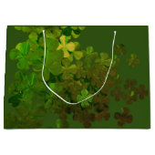 Happy St.Patrick's Day,irische Kleeblätter Große Geschenktüte (Vorderseite)
