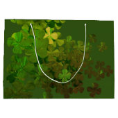 Happy St.Patrick's Day,irische Kleeblätter Große Geschenktüte (Rückseite)