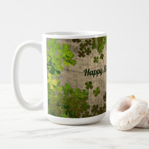 Happy St.Patrick's Day,irische Kleeblätter Kaffeetasse