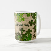 Happy St.Patrick's Day,irische Kleeblätter Kaffeetasse (VorderseiteRechts)
