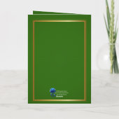 Happy St. Patrick's Day - Irish Blessing & Ornate Karte (Rückseite)