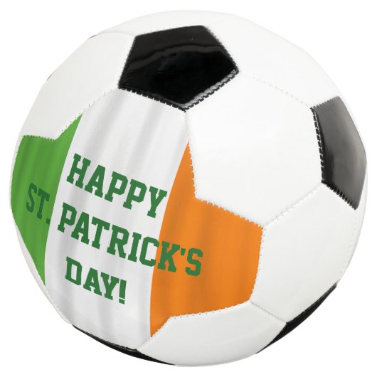 Happy St. Patrick's Day Irish Flag Fußball Ball (Dreiviertel)