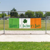 Happy St. Patrick's Day Irish Flag Kleeblatt Banne Banner (Insitu)