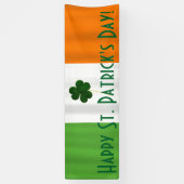 Happy St. Patrick's Day Irish Flag Kleeblatt Banne Banner (Vertikal)