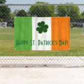 Happy St. Patrick's Day Irish Flag Kleeblatt Banne Banner (Insitu)
