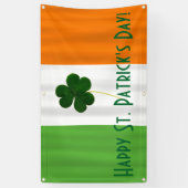 Happy St. Patrick's Day Irish Flag Kleeblatt Banne Banner (Vertikal)