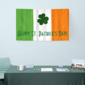 Happy St. Patrick's Day Irish Flag Kleeblatt Banne Banner (Messeveranstaltung)