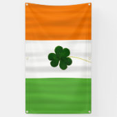 Happy St. Patrick's Day Irish Flag Kleeblatt Banne Banner (Vertikal)