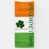 Happy St. Patrick's Day Irish Flag Kleeblatt Banne Banner (Vertikal)