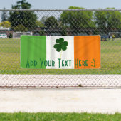 Happy St. Patrick's Day Irish Flag Kleeblatt Banne Banner (Insitu)