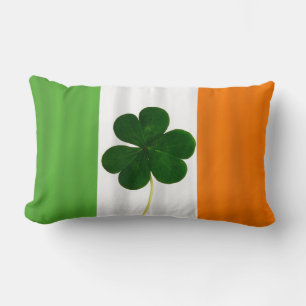 Happy St. Patrick's Day Irish Flag Kleeblatt Clove Lendenkissen