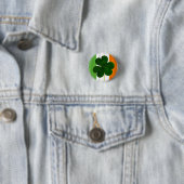Happy St. Patrick's Day Irish Flag Kleeblatt Paddy Button (Beispiel)