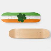 Happy St. Patrick's Day Irish Flag Kleeblatt Paddy Skateboard (Horizontal)