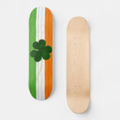 Happy St. Patrick's Day Irish Flag Kleeblatt Paddy Skateboard (Vorderseite)