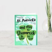 Happy St Patricks Day Irish Gedicht Karte (Vorderseite)
