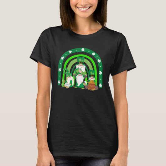 Happy St Patricks Day Irish Gnome Drink Lucky S T-Shirt (Vorderseite)