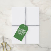 Happy St Patricks Day Irish Green Shamrock Custom Geschenkanhänger (Mit Garn)