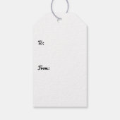 Happy St Patricks Day Irish Green Shamrock Custom Geschenkanhänger (Rückseite)