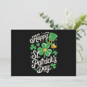 Happy St Patrick's Day Irish Heritage St Patty's Einladung (Stehend Vorderseite)