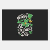 Happy St Patrick's Day Irish Heritage St Patty's Geschenkpapier Set (Vorderseite)