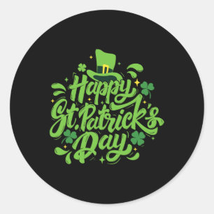 Happy St Patrick's Day - Irish Heritage St Pattys Runder Aufkleber