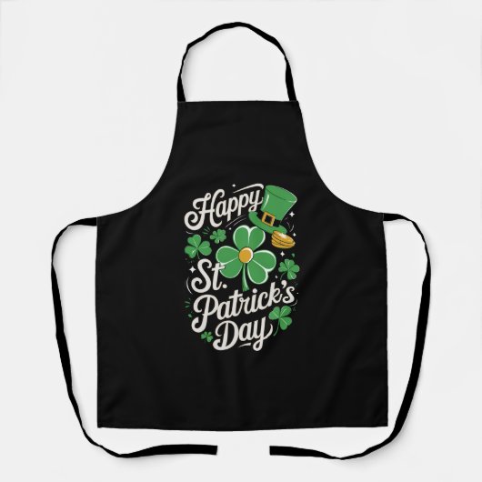 Happy St Patrick's Day Irish Heritage St Patty's Schürze (Vorderseite)