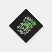 Happy St Patrick's Day Irish Heritage St Patty's Serviette (Ecke)