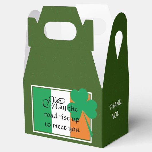 HAPPY ST PATRICK'S DAY Irish Kleeblatt Segen Geschenkschachtel (Geöffnet)