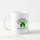 Happy St' Patrick's Day Irish Lucky Clover Geschen Kaffeetasse (Links)