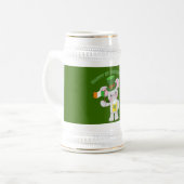 Happy St. Patrick's Day Irish Mouse Bierglas (Vorderseite Links)