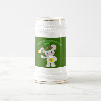 Happy St. Patrick's Day Irish Mouse Bierglas