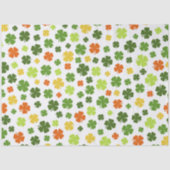 Happy St Patricks Day Irish Shamrocks Colorful Fun Seidenpapier (Vorderseite)