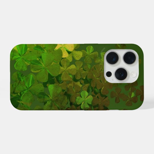 Happy St.Patrick's Day,irish shamrocks iPhone Hülle (Rückseite (Horizontal))