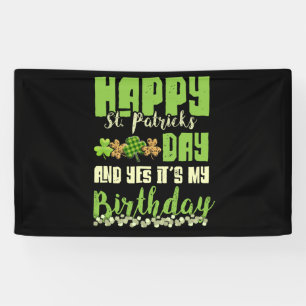 Happy St Patricks Day its My Birthday Geboren Iris Banner