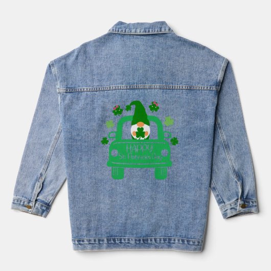 Happy St. Patrick's Day Jeansjacke (Rückseite)