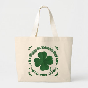 Happy St. Patrick's Day Jumbo Stoffbeutel