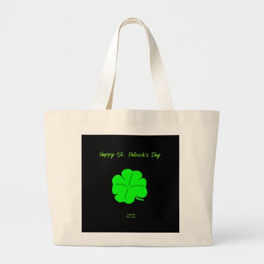 Happy St. Patrick's Day Jumbo Tasche (Vorne)