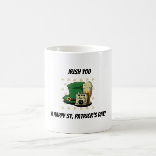 Happy St. Patrick's Day Kaffeetasse (Mittel)