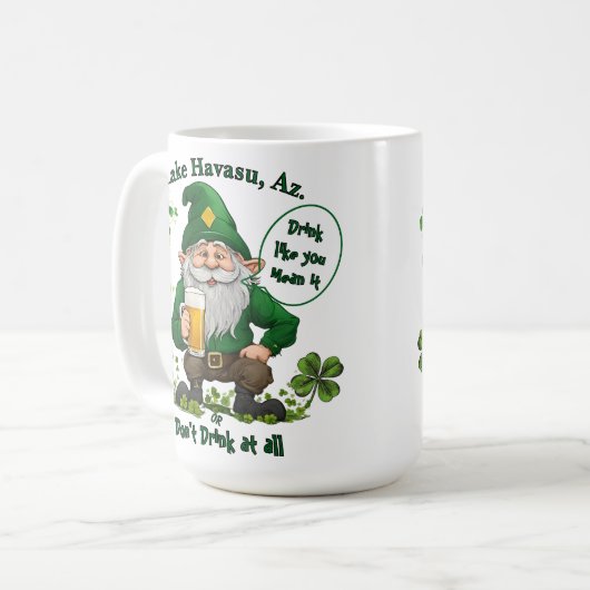 Happy St. Patrick's Day Kaffeetasse (Vorderseite Links)