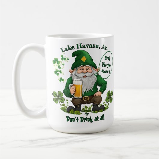 Happy St. Patrick's Day Kaffeetasse (Links)
