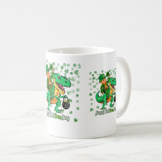 Happy St Patrick's Day Kaffeetasse (VorderseiteRechts)