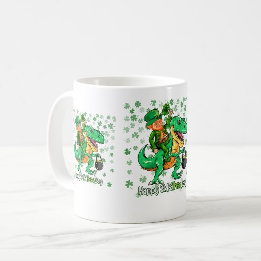 Happy St Patrick's Day Kaffeetasse (Vorderseite Links)
