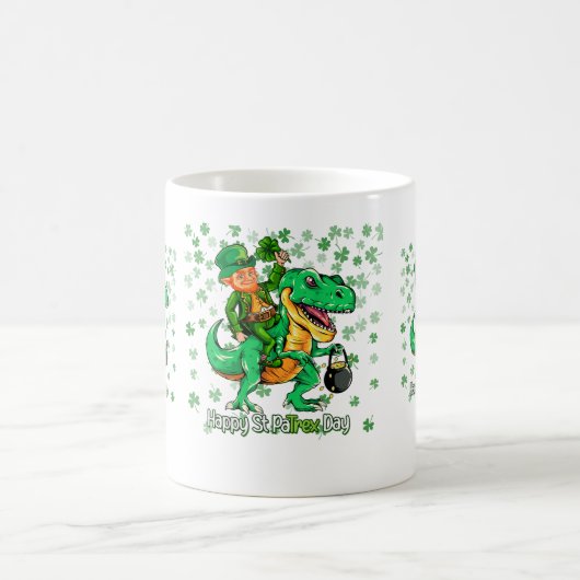 Happy St Patrick's Day Kaffeetasse (Mittel)