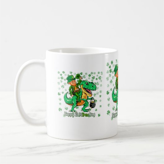 Happy St Patrick's Day Kaffeetasse (Links)