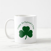 Happy St Patrick's Day Kaffeetasse (Links)