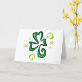 Happy St Patrick's Day Karte (Gelbe Blume)