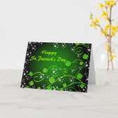 Happy St.Patrick's Day - Karte (Gelbe Blume)
